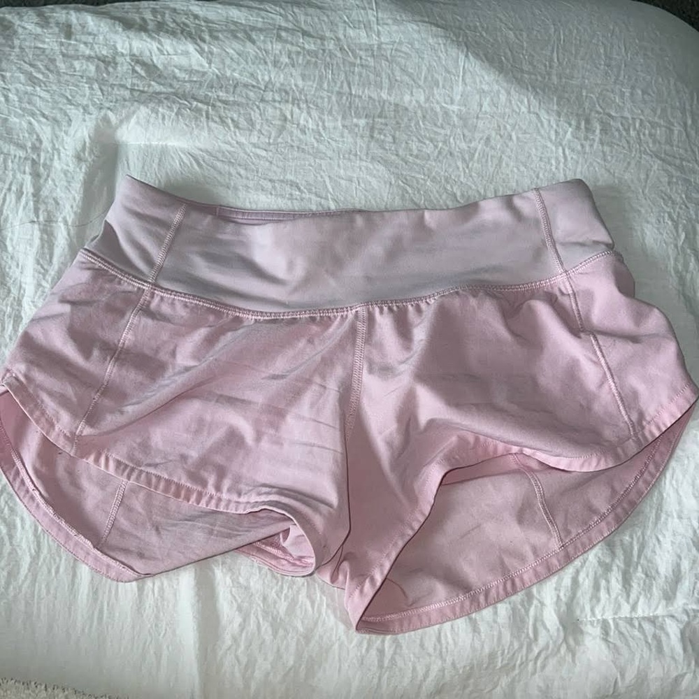 Speed shorts 4 blush pink sparkle* 2-way stretch EUC